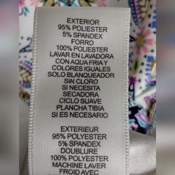 Eliza J Dress Womens Size 2 Paisley Print Jersey Shift NWT - Picture 10 of 12